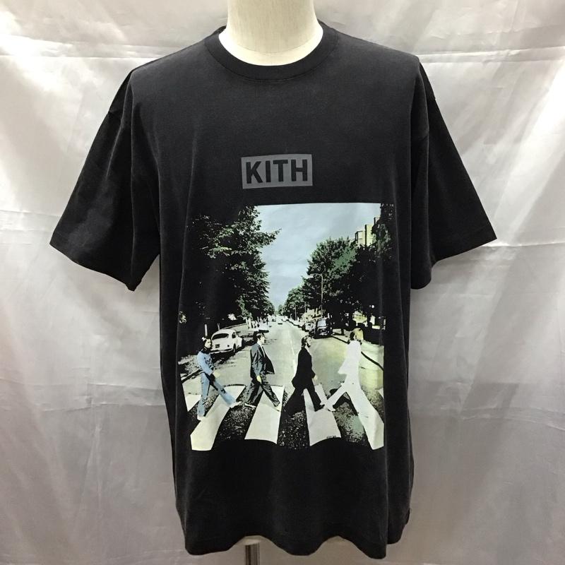 キス KITH Tシャツ 半袖 半袖カットソー プリントカットソー クルーネックカットソー M プリント 黒 / ブラック /  メンズ USED 古着 中古 10111009