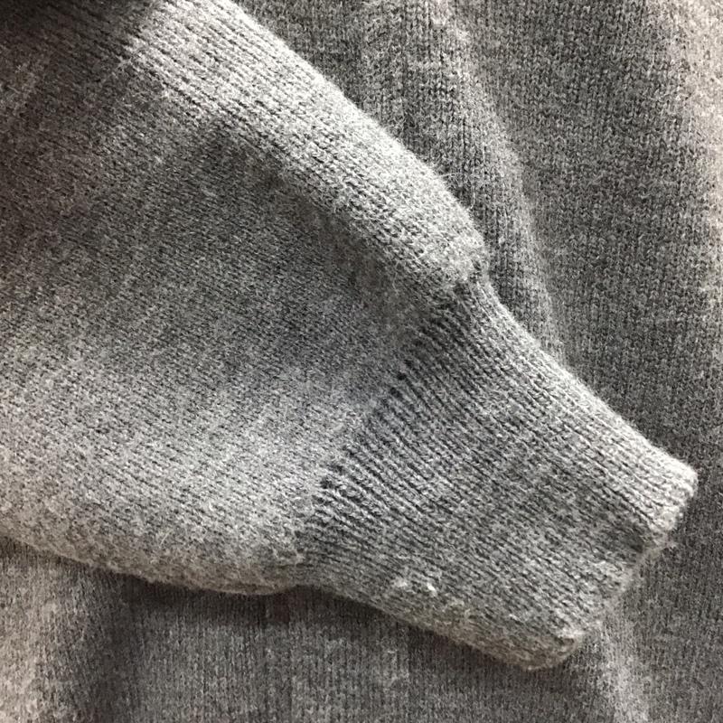 コムデギャルソン COMME des GARCONS カーディガン 長袖 sz-n004 厚手カーディガン 長袖ニットカーディガン 前ボタン XL ロゴ、文字 灰 / グレー / メンズ USED 古着 中古 10122687