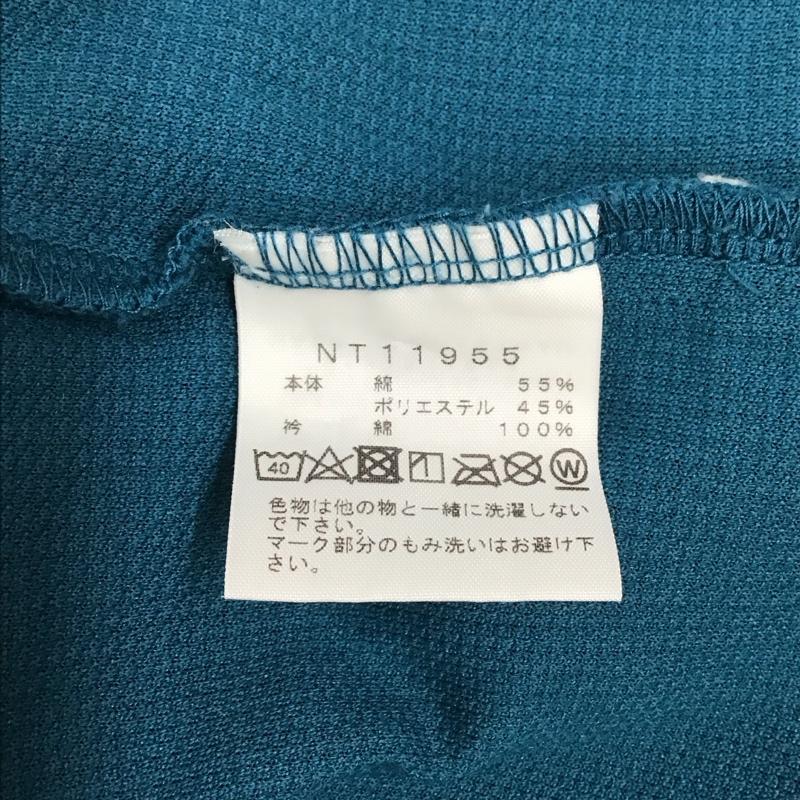 ザノースフェイス THE NORTH FACE Tシャツ 半袖 nt11955 CasualS/SCrew 半袖カットソー クルーネックカットソー XL ロゴ、文字 青 / ブルー /  メンズ USED 古着 中古 10111795