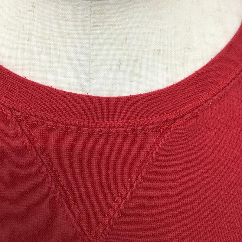 ポロラルフローレン POLO RALPH LAUREN トレーナー 長袖 長袖トレーナー スウェット クルーネック リブスウェットカットソー XXL ロゴ、文字 赤 / レッド /  メンズ USED 古着 中古 10120629
