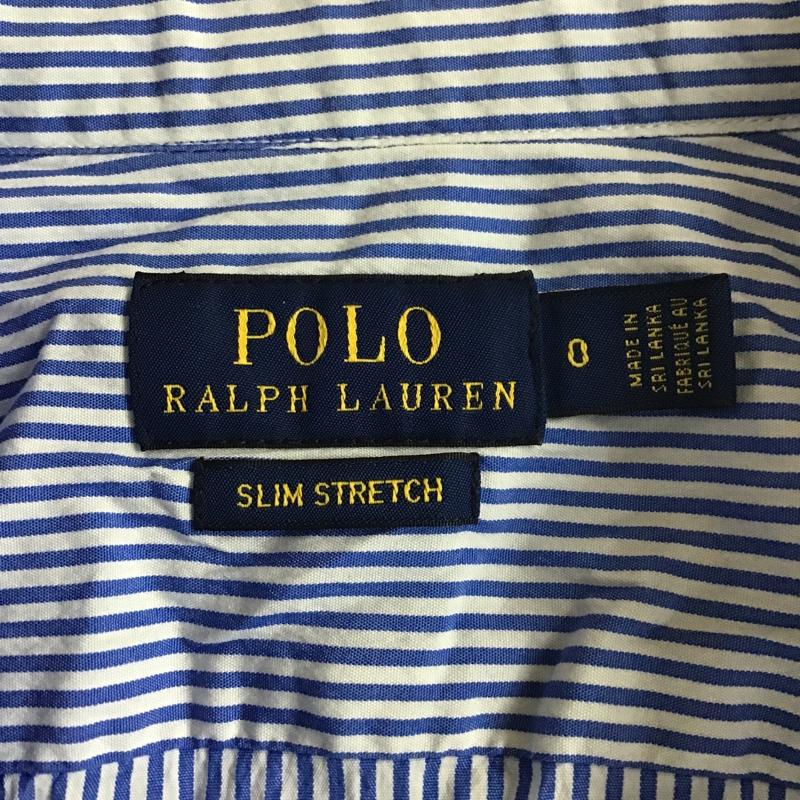 ポロラルフローレン POLO RALPH LAUREN シャツ、ブラウス 長袖 長袖シャツ ストライプシャツ カラーシャツ カジュアルシャツ 0 ストライプ 白 / ホワイト / X 青 / ブルー / レディース USED 古着 中古 10105923