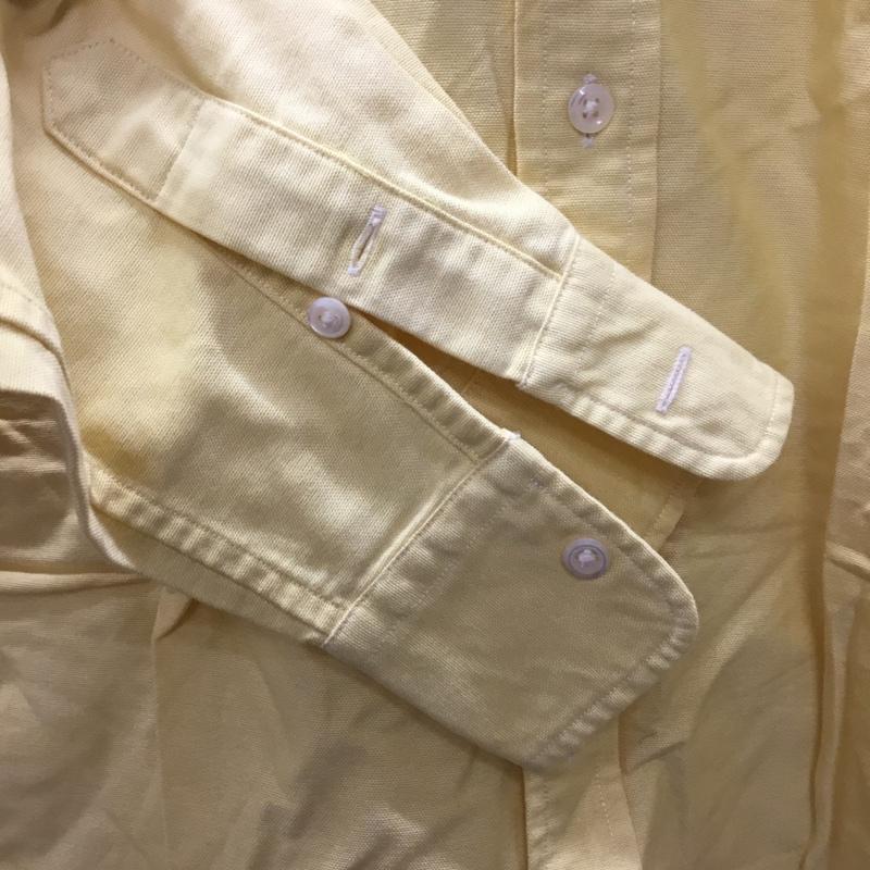 ラルフローレン RALPHLAUREN シャツ、ブラウス 長袖 ボタンダウンシャツ 4 無地 黄 / イエロー / レディース USED 古着 中古 10110630