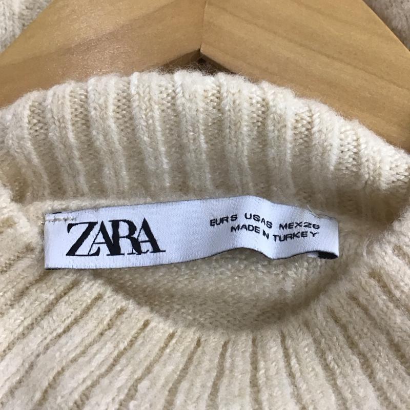 ザラ ZARA ニット、セーター 長袖 S 無地 ベージュ / ベージュ / レディース USED 古着 中古 10139381