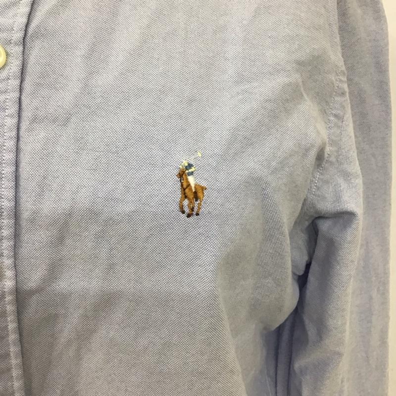 ラルフローレン RALPHLAUREN シャツ、ブラウス 長袖 ボタンダウン ワンポイント 水色 / ライトブルー / レディース USED 古着 中古 10116161