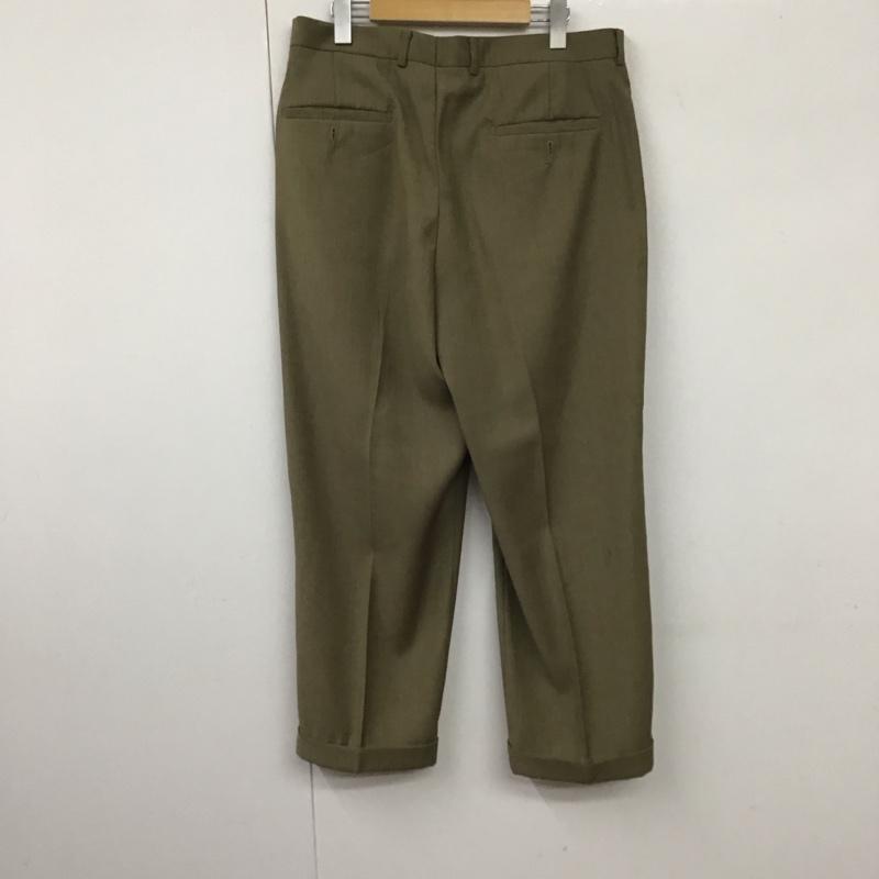 古着 USED パンツ スラックス claiborneスラックスパンツ ワイドパンツ センタータックパンツ 34 無地 カーキ / カーキ / メンズ USED 古着 中古 10131486