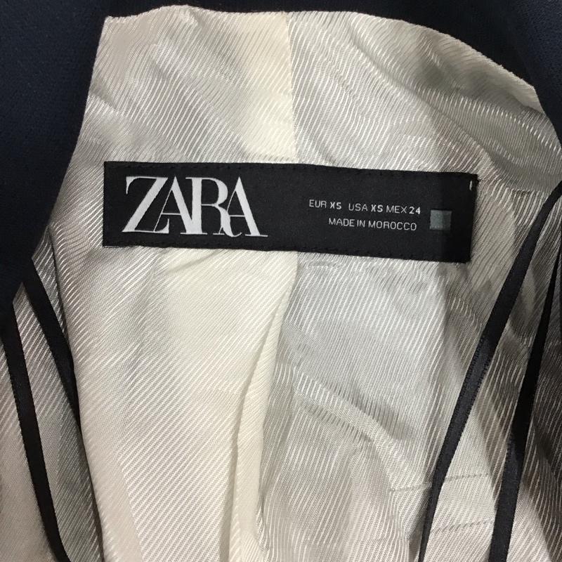 ザラ ZARA ジャケット、上着 ジャケット、ブレザー XS 無地 紺 / ネイビー / レディース USED 古着 中古 10117978