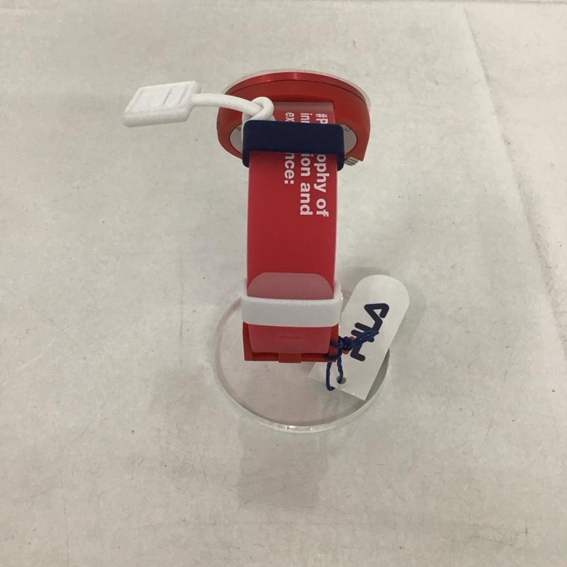 フィラ FILA 腕時計 アナログ(クォーツ式) 38-199 シリコンベルト 箱有 ロゴ、文字 赤 / レッド / レディース USED 古着 中古 10134429