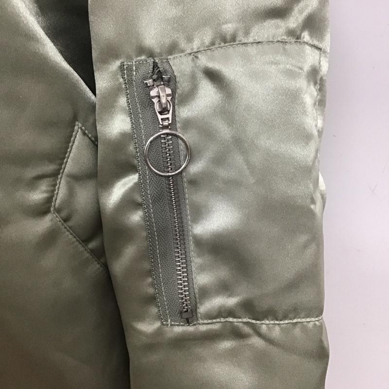 アズールバイマウジー AZUL BY MOUSSY ジャケット、上着 ジャンパー、ブルゾン 250DSS30-060B シャイニーブルゾン FREE 無地 カーキ / カーキ / レディース USED 古着 中古 10111073