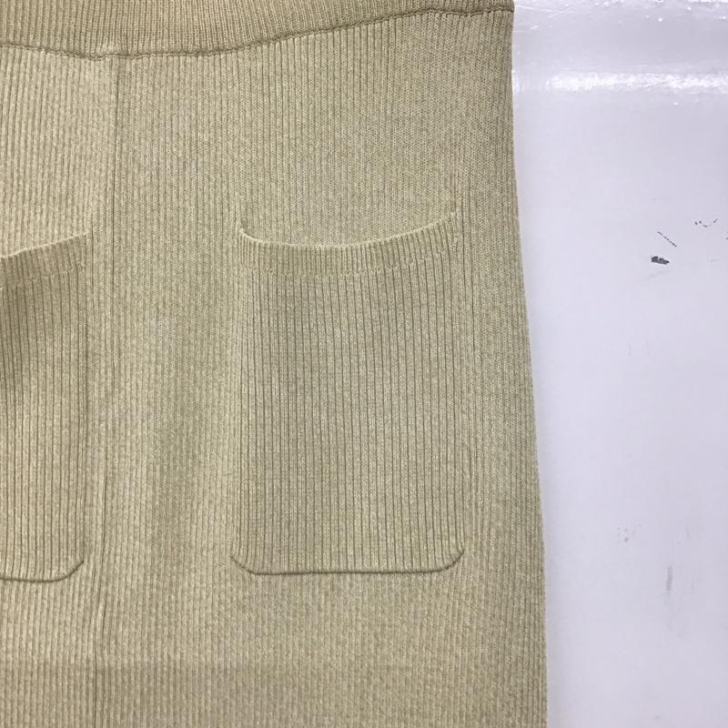 スライ SLY スカート ロングスカート 030FSZ71-6740 MELANGE KNIT SK ニットスカート FREE 無地 アイボリー / アイボリー / レディース USED 古着 中古 10138878
