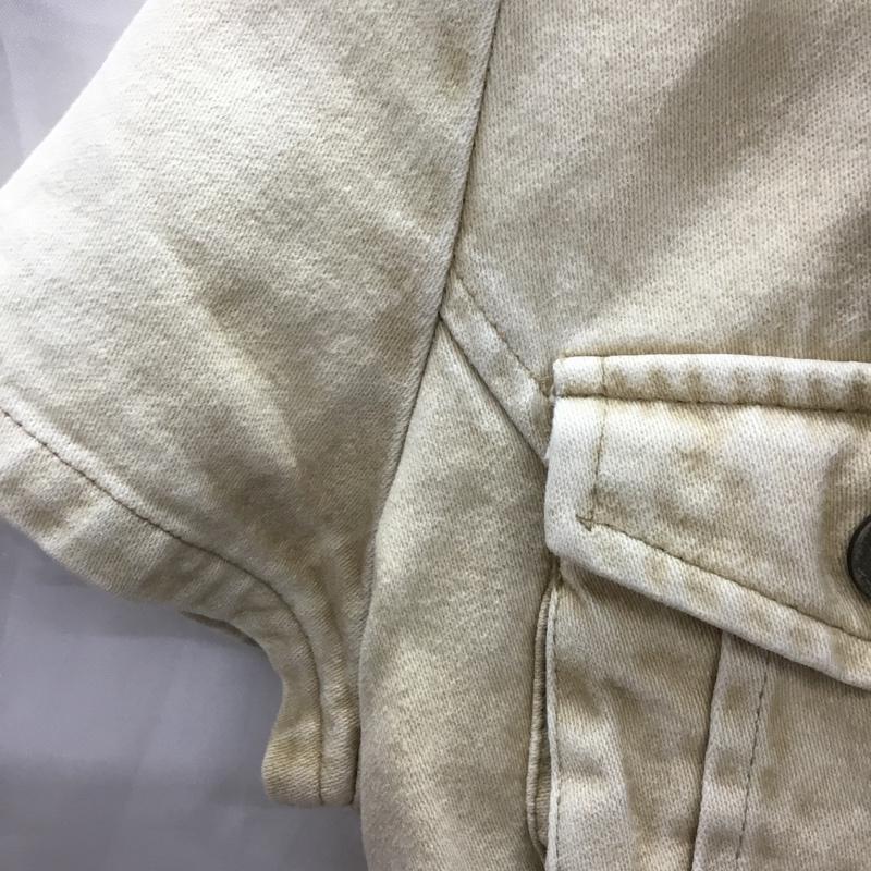 セシルマクビー CECIL McBEE トップス トップス ショート丈 ジャケット ボレロ 半袖 M 無地 ベージュ / ベージュ / レディース USED 古着 中古 10118156