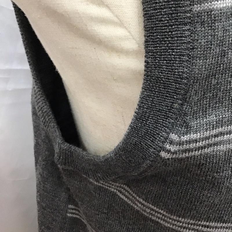 ブルックスブラザーズ BROOKS BROTHERS ベスト ベスト ニットベスト ノースリーブニット Vネック S ボーダー柄 マルチカラー / マルチカラー / メンズ USED 古着 中古 10113209