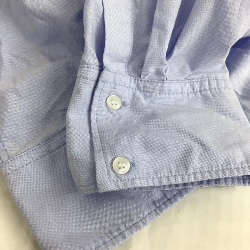 ザラ ZARA シャツ、ブラウス 長袖 長袖シャツ ショート丈シャツ カラーシャツ カジュアルシャツ M 無地 水色 / ライトブルー / レディース USED 古着 中古 10107086