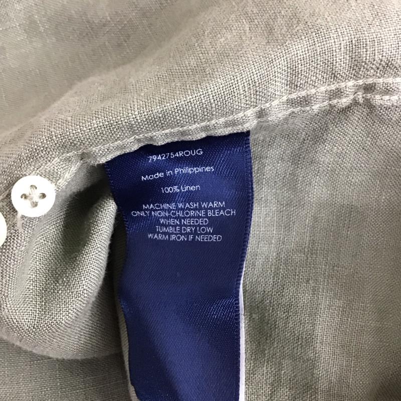 ラルフローレン ラグビー RALPH LAUREN RUGBY シャツ、ブラウス 長袖 長袖シャツ カラーシャツ ポケットシャツ 長袖カットソー XS 無地 カーキ / カーキ /  メンズ USED 古着 中古 10114634