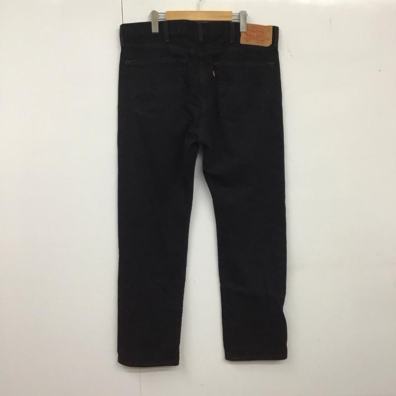 リーバイストラウスアンドコー Levi Strauss & co. パンツ デニム、ジーンズ デニムパンツ ワイドパンツ カジュアルパンツ 38 無地 黒 / ブラック / メンズ USED 古着 中古 10134690