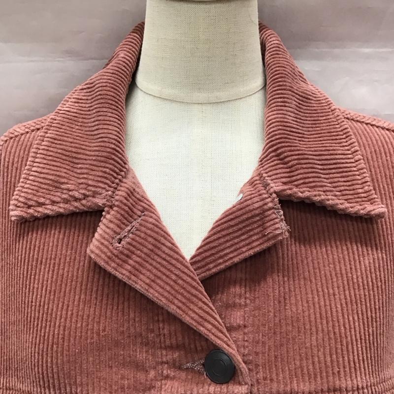 ザラ ZARA ジャケット、上着 ジャケット、ブレザー コーデュロイジャケット ポケットジャケット カジュアルジャケット L 無地 えんじ / ワインレッド / レディース USED 古着 中古 10118552