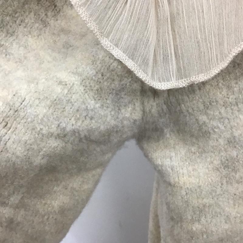 ザラ ZARA ニット、セーター 長袖 L 無地 ベージュ / ベージュ /  レディース USED 古着 中古 10111594