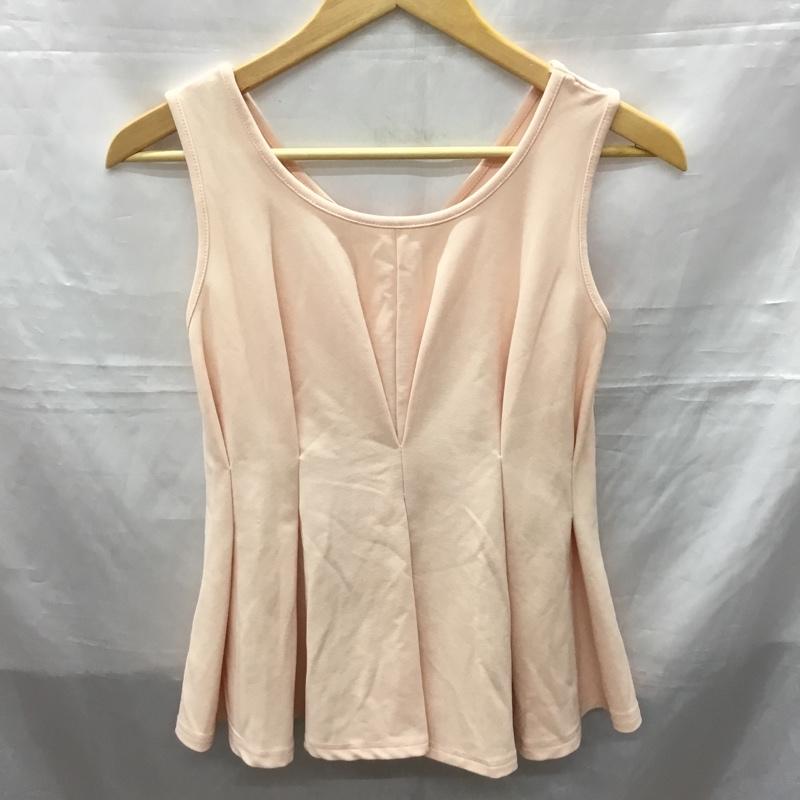 セシルマクビー CECIL McBEE トップス トップス ノースリーブ 前後着 M 無地 桃 / ピンク / レディース USED 古着 中古 10118195