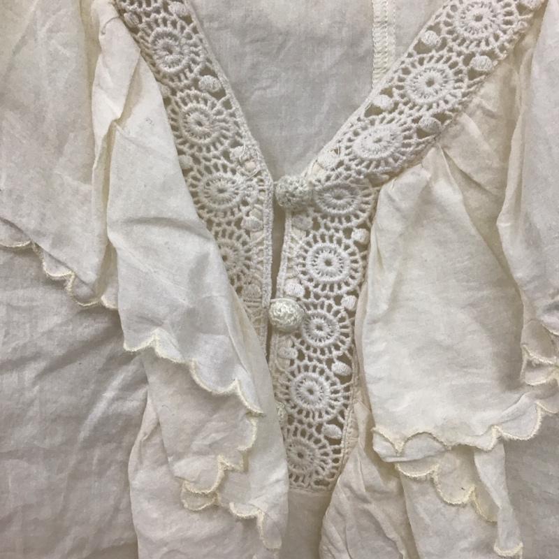 ザラ ZARA カットソー 長袖 S 無地 オフホワイト / オフホワイト / レディース USED 古着 中古 10129394