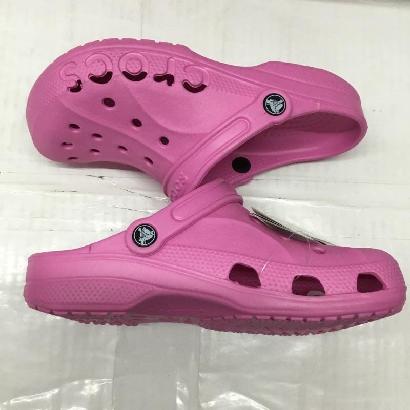 クロックス crocs サンダル サンダル 10126-6U9 baya バヤ 24cm 24.0cm ロゴ、文字 桃 / ピンク / レディース USED 古着 中古 10111539
