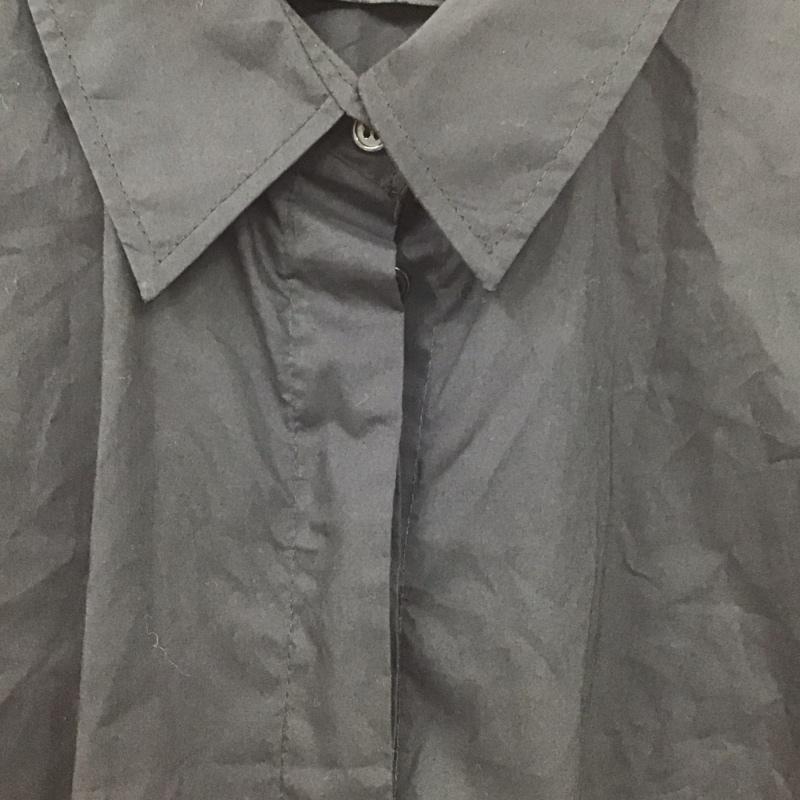 ザラ ZARA シャツ、ブラウス 半袖 M 無地 黒 / ブラック / レディース USED 古着 中古 10129392