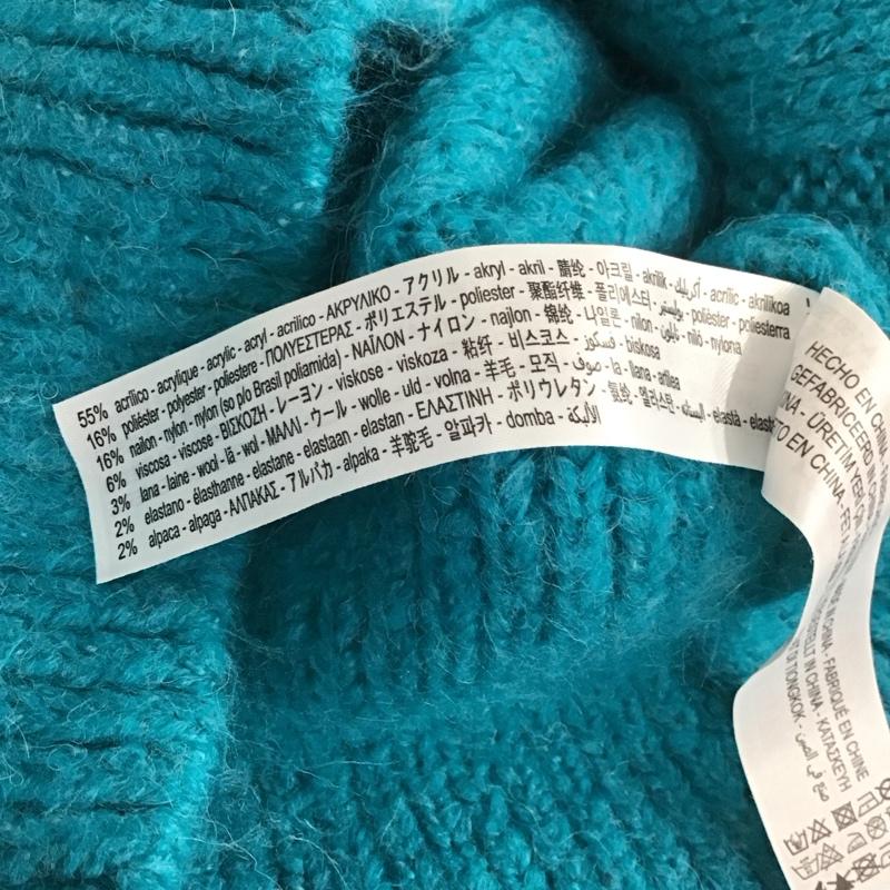 ザラ ZARA カーディガン 長袖 長袖カーディガン ニットカーディガン 前開きニット M 青 / ブルー / レディース USED 古着 中古 10110449