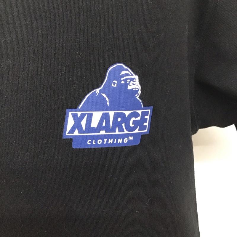 ニューエラ NEW ERA Tシャツ 半袖 半袖カットソー プリントTシャツ クルーネックカットソー XLARGE S ロゴ、文字 黒 / ブラック /  メンズ USED 古着 中古 10111118