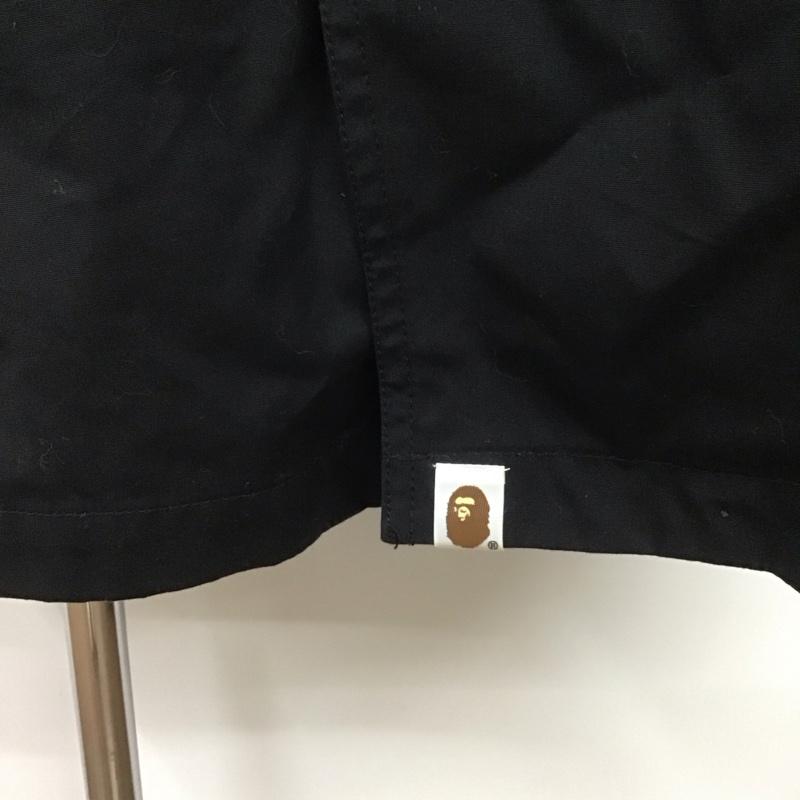 アベイシングエイプ A BATHING APE ジャケット、上着 ジャケット、ブレザー ロングジャケット ロングコート カラージャケット アウター FREE 無地 黒 / ブラック / メンズ USED 古着 中古 10108642