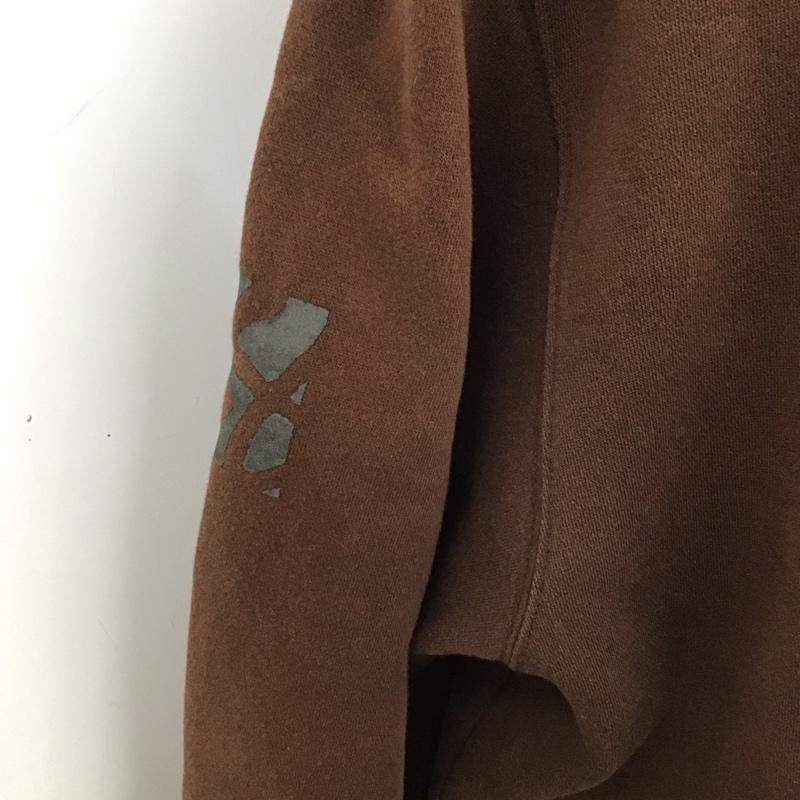 ステューシー STUSSY パーカー 長袖 長袖パーカー プルオーバーパーカー スウェット 00s L ロゴ、文字 茶 / ブラウン /  メンズ USED 古着 中古 10126118