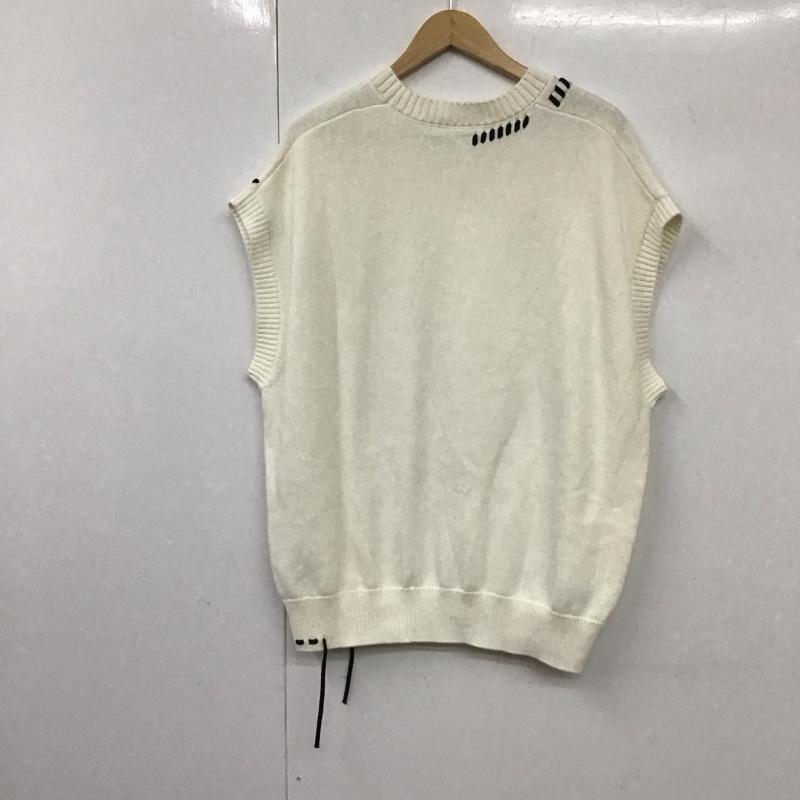 ザラ ZARA ベスト ベスト 4938 405 712 プルオーバーベスト オーバーサイズ M 無地 白 / ホワイト / X 黒 / ブラック / レディース USED 古着 中古 10131282