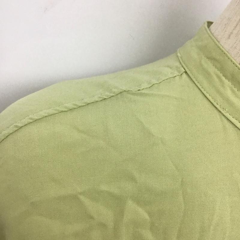 ローリーズファーム LOWRYS FARM ワンピース ひざ丈スカート シャツワンピース FREE 無地 黄緑 / イエローグリーン / レディース USED 古着 中古 10126597