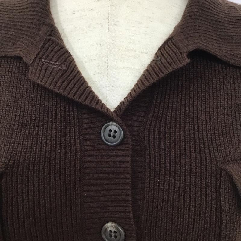 ローリーズファーム LOWRYS FARM セットアップ セットアップ ニット FREE 無地 茶 / ブラウン / レディース USED 古着 中古 10128215