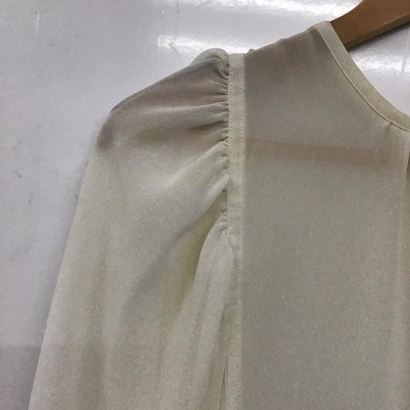 イエナ IENA ワンピース ロングスカート 長袖ロングワンピース フレアスカート パフスリーブ 無地 白 / ホワイト / レディース USED 古着 中古 10138358