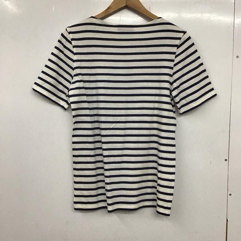 セントジェームス SAINT JAMES Tシャツ 半袖 S ボーダー柄 白 / ホワイト / X 紺 / ネイビー / レディース USED 古着 中古 10136498