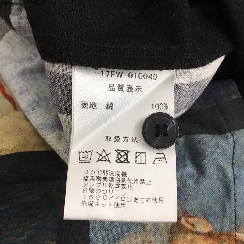 ジージーディー GGD シャツ、ブラウス 長袖 長袖シャツ プリントシャツ カラーシャツ 3 プリント 黒 / ブラック / メンズ USED 古着 中古 10148245