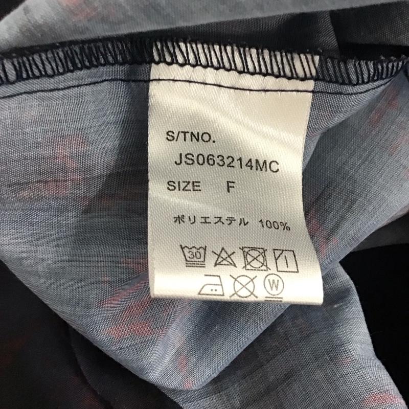 ジーナシス JEANASIS シャツ、ブラウス 半袖 js063214mc 半袖シャツ カラーシャツ タイダイカイキンシャツ FREE プリント 紺 / ネイビー / レディース USED 古着 中古 10143822