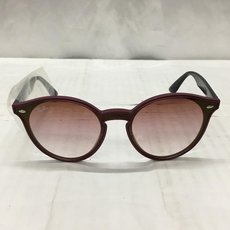 レイバン Ray-Ban めがね・サングラス サングラス RB4380-N-F 6418 0T ロゴ、文字 黒 / ブラック / X 紫 / パープル / メンズ USED 古着 中古 10111053