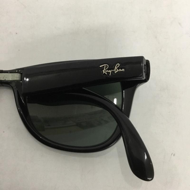レイバン Ray-Ban めがね・サングラス サングラス FOLDING WAYFARER 折りたたみ ロゴ、文字 黒 / ブラック / メンズ USED 古着 中古 10131806