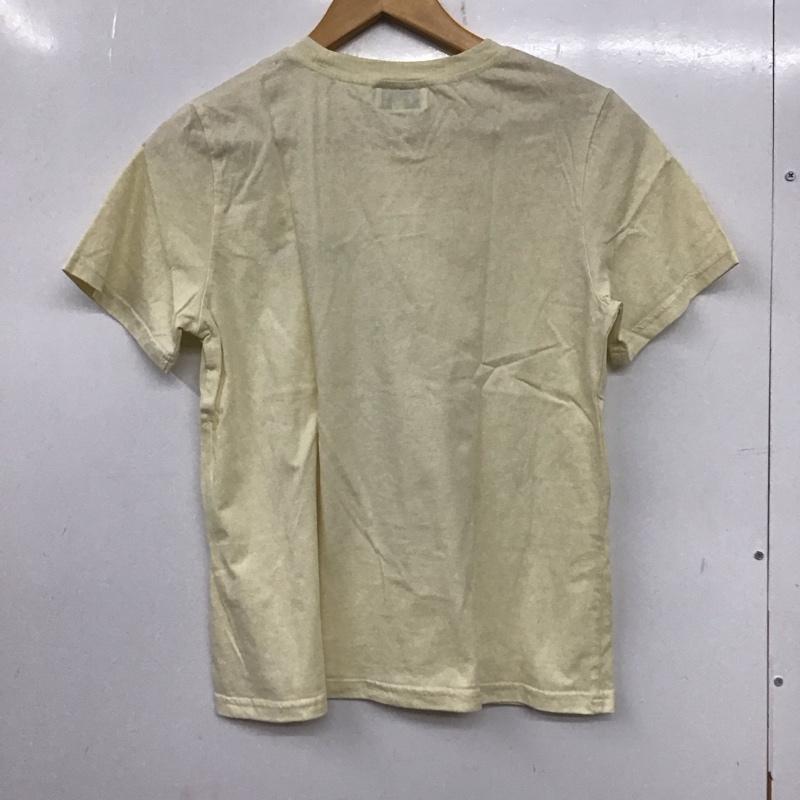 アニエス・ベー agnes b. Tシャツ 半袖 OF320051 クルーネック 4 ロゴ、文字 黄 / イエロー / レディース USED 古着 中古 10138969
