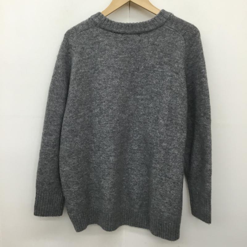 シンプリシテェ Simplicite ニット、セーター 長袖 FREE ロゴ、文字 灰 / グレー / レディース USED 古着 中古 10138252