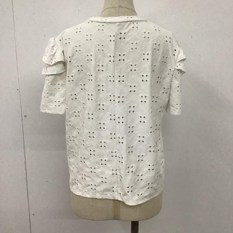 ザラ ZARA カットソー 半袖 5580 009 250 エンブロイダリー S 刺繍 白 / ホワイト /  レディース USED 古着 中古 10109078