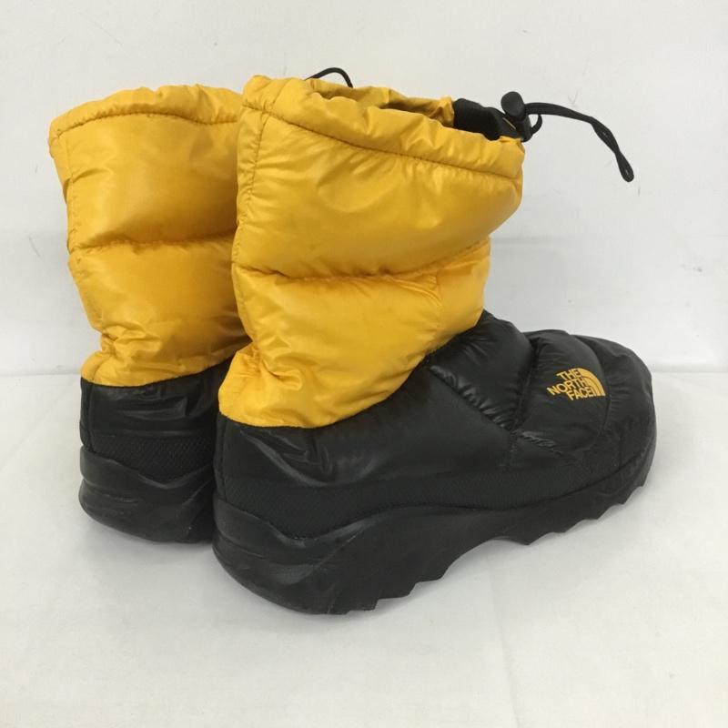 ザノースフェイス THE NORTH FACE アウトドアシューズ アウトドアシューズ 616273 ヌプシ スノーブーツ 28cm 28.0cm ロゴ、文字 黒 / ブラック / X 黄 / イエロー / メンズ USED 古着 中古 10127678