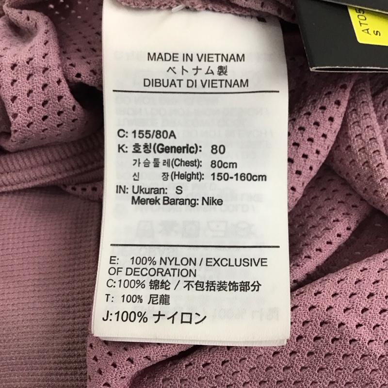 ナイキ NIKE Tシャツ 半袖 AT0579-515 DRI-FIT メッシュ スポーツウェア タグ付き S ワンポイント 桃 / ピンク / レディース USED 古着 中古 10135603