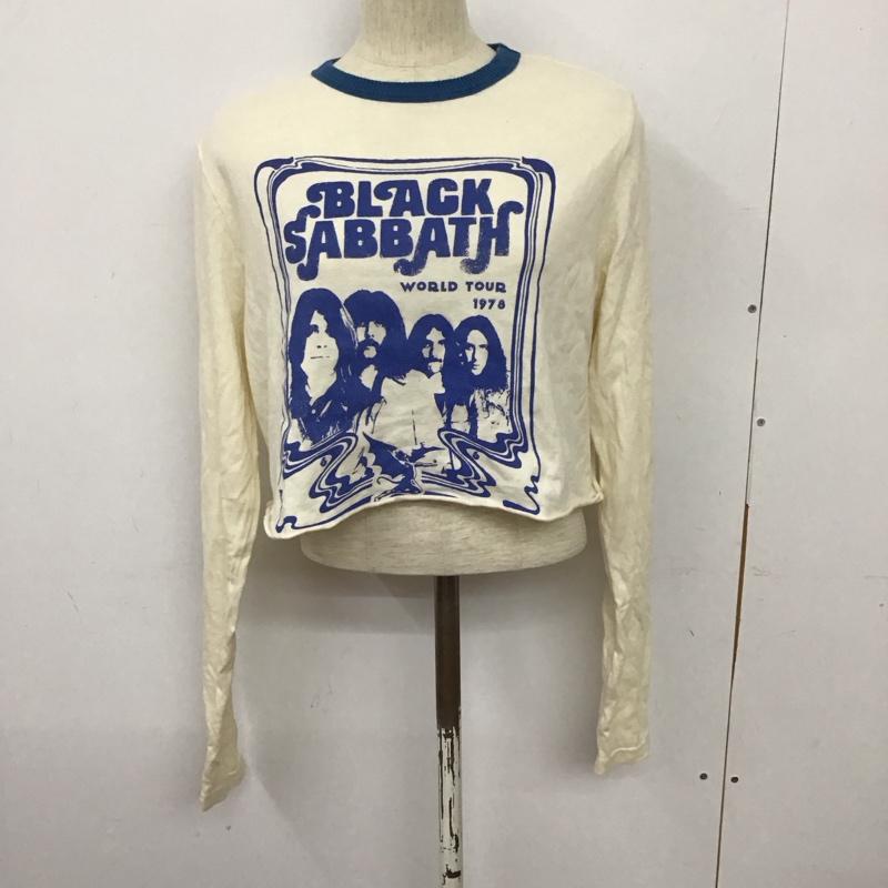 マウジー MOUSSY カットソー 長袖 010fsq01-0000 WORLDTOURTシャツ 半袖カットソー プリントTシャツ FREE プリント アイボリー / アイボリー / レディース USED 古着 中古 10127608