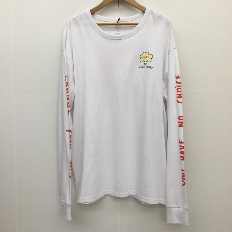 バンズボルト VANS VAULT カットソー 長袖 VANS VAULT Javier Calleja バビエル カジェハ XL ロゴ、文字 X プリント X キャラクター 白 / ホワイト /  メンズ USED 古着 中古 10112603