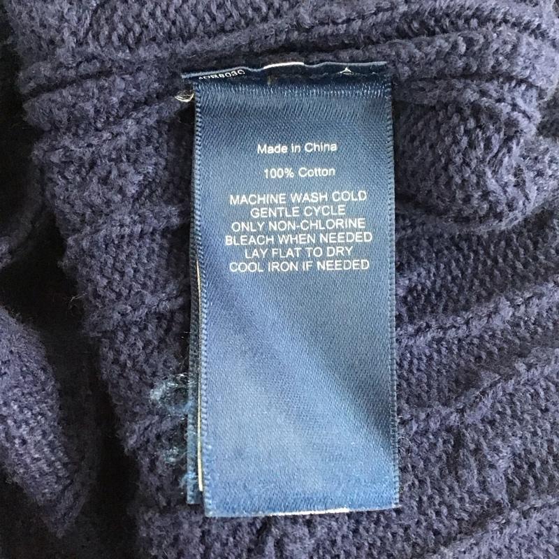 ポロバイラルフローレン Polo by RALPH LAUREN ベスト ベスト ニットベスト ノースリーブニット Vネック L ロゴ、文字 紺 / ネイビー / メンズ USED 古着 中古 10110780