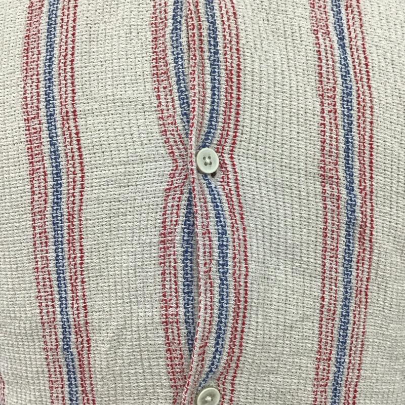 ザラ ZARA シャツ、ブラウス 半袖 半袖シャツ カラーシャツ 半袖カットソー ストライプシャツ M ストライプ 青 / ブルー / X 赤 / レッド / X ベージュ / ベージュ / メンズ USED 古着 中古 10106959