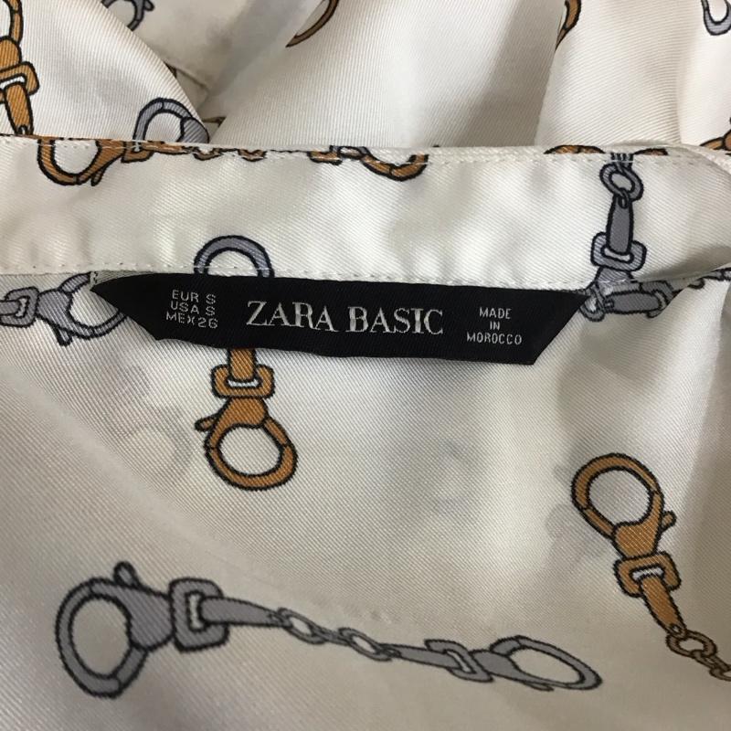 ザラ ZARA カットソー 長袖 ノーカラー スキッパー S 総柄 マルチカラー / マルチカラー /  レディース USED 古着 中古 10114100