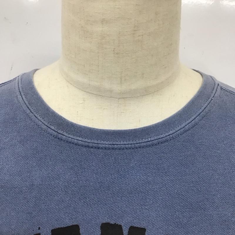 古着 USED トレーナー 長袖 COMFORT COLORS 裏起毛 亀 XL プリント 青 / ブルー /  メンズ USED 古着 中古 10116814
