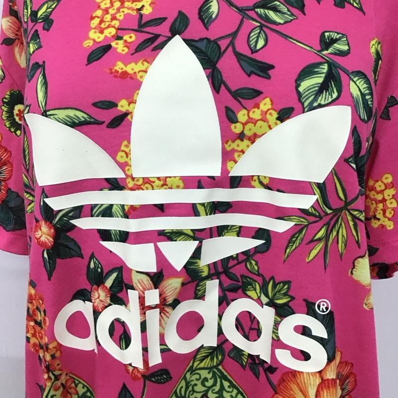 アディダスオリジナルス adidas originals Tシャツ 半袖 aj8142 Tシャツ カットソー BFTREFOILTEE 花柄 L プリント マルチカラー / マルチカラー / レディース USED 古着 中古 10123701