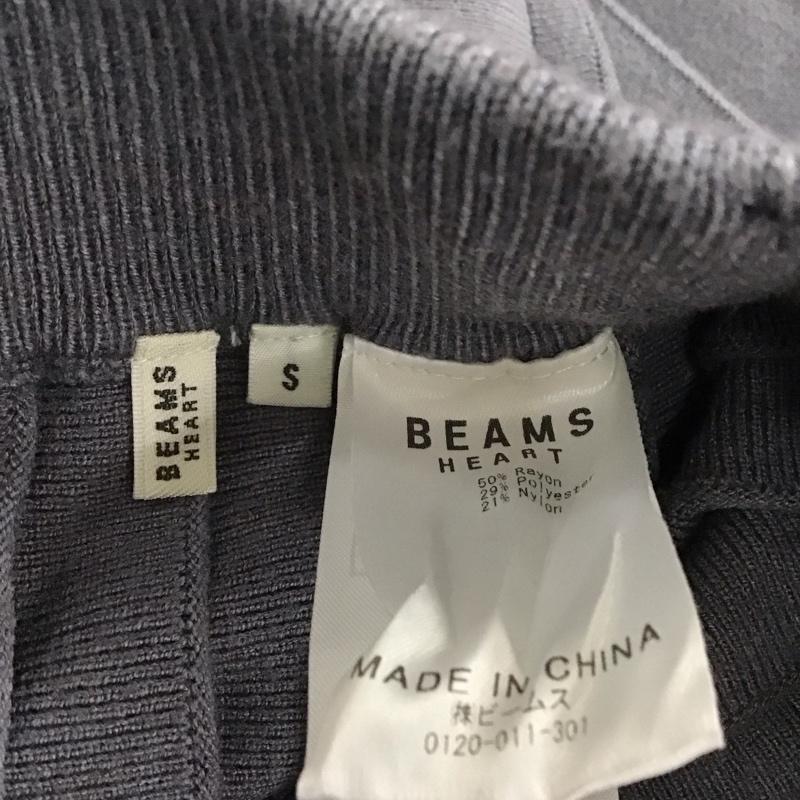 ビームス ハート BEAMS HEART スカート ロングスカート プリーツスカート ニットスカート S 無地 灰 / グレー / レディース USED 古着 中古 10136942